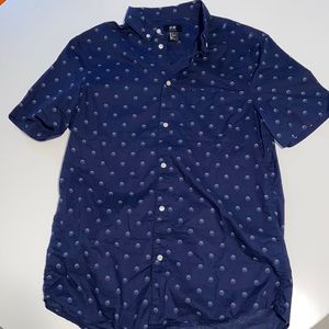 Short Sleeved Poplin Shirt